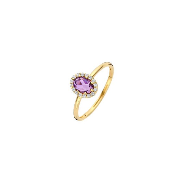 Дамски златен пръстен с аметист Blush 1271YAM