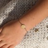 Детска гривна в златисто с кръгла плочка Bellita
