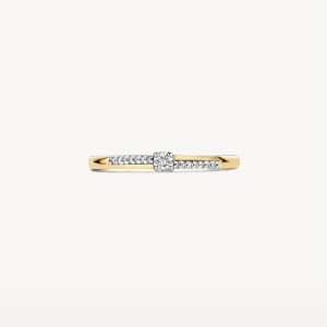 Златен дамски пръстен с диаманти Blush 1639YDI