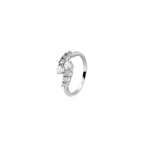 Дамски пръстен от бяло злато с диамант Bliss 20085763