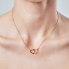 Дамско колие с преплетени сърца Chocli CH0602