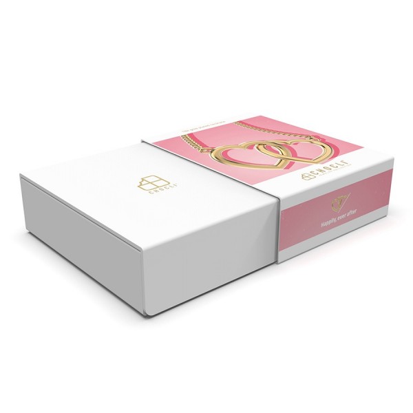 Дамско колие с преплетени сърца Chocli CH0602