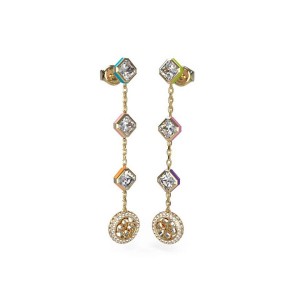 Дамски обеци с емайл Guess JUBE04152JWYGMCT/U