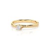 Златен дамски пръстен с диамант 0.10Ct Cara Diamanti K101-10014Y(3.0)/14K