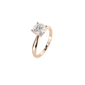 Дамски пръстен от розово злато с диамант 1.00Ct Cara Diamanti K101-10021R(6.5)/14K