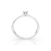 Дамски пръстен от бяло злато с диамант 0.10Ct Cara Diamanti K101-10022W(3.0)/14K