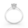 Дамски пръстен от бяло злато с диамант 0.3Ct