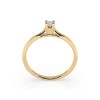 Златен дамски пръстен с диамант 0.06Ct Cara Diamanti K101-10034Y(2.5)/14K