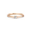 Дамски пръстен от розово злато с диамант 0.10Ct Cara Diamanti K101-10117R(3.0)/14K