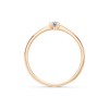 Дамски пръстен от розово злато с диамант 0.10Ct Cara Diamanti K101-10117R(3.0)/14K