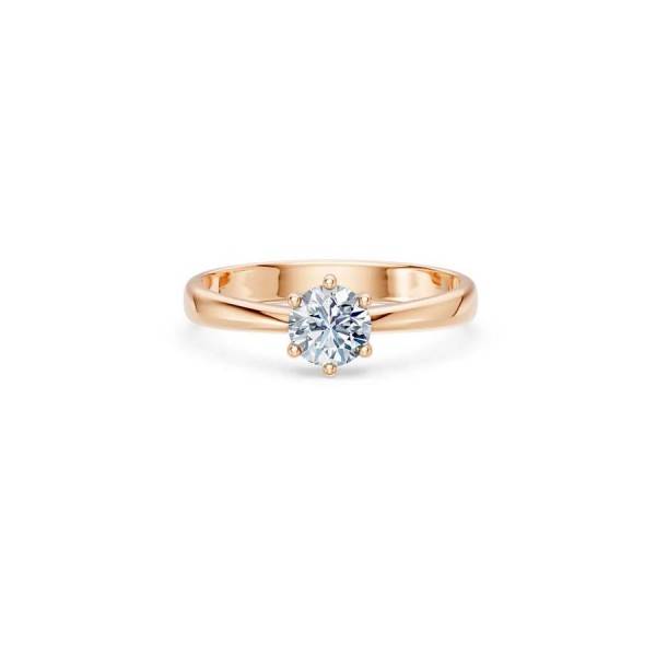Дамски пръстен от розово злато с диамант 0.70Ct Cara Diamanti K101-10151R(5.7)/14K