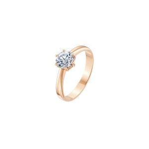 Дамски пръстен от розово злато с диамант 0.70Ct Cara Diamanti K101-10151R(5.7)/14K