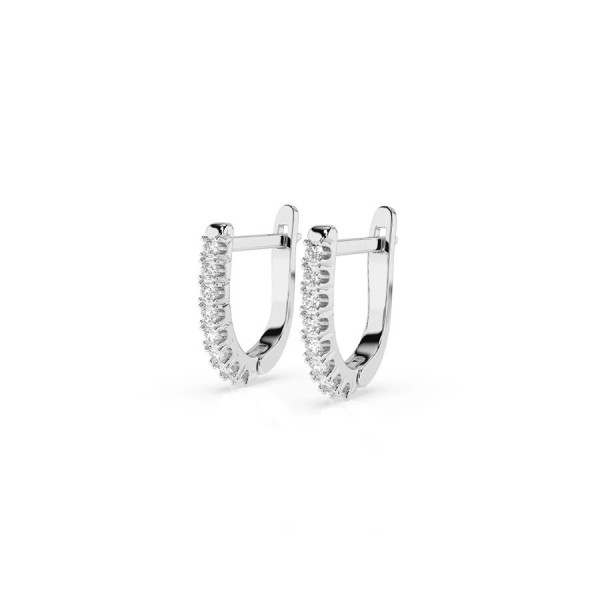 Дамски обеци от бяло злато с диаманти 0.32Ct Cara Diamanti K102-10044/2W/14K