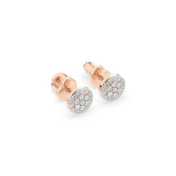 Дамски обеци от розово злато с диаманти 0.16Ct и 0.14Ct Cara Diamanti K102-10072R/14K