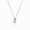 Дамско колие от розово злато с диамант Cara Diamanti K104-10004R