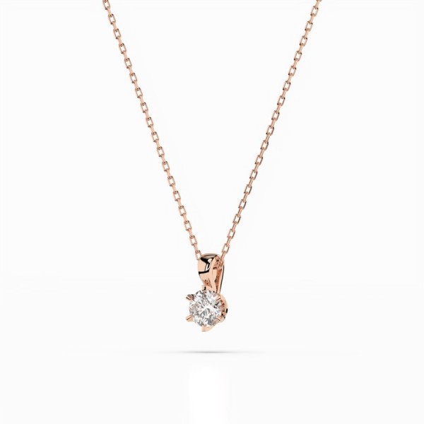 Дамско колие от розово злато с диамант Cara Diamanti K104-10004R