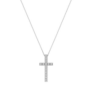 Дамско колие от бяло злато с диаманти 0.20Ct Cara Diamanti K104-10025W/14K