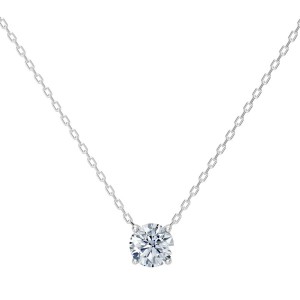 Дамско колие от бяло злато с диамант 0.70Ct Cara Diamanti K104-10040W(5.7)/14K