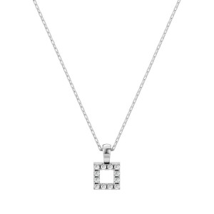 Дамско колие от бяло злато с диаманти 0.06Ct Cara Diamanti K104-10079W/14K