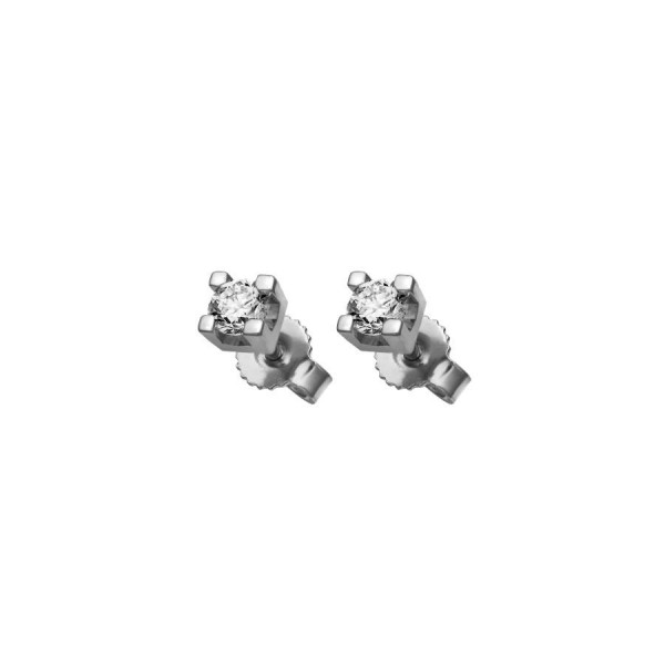 Обеци от бяло злато с диаманти Cara Diamanti M301