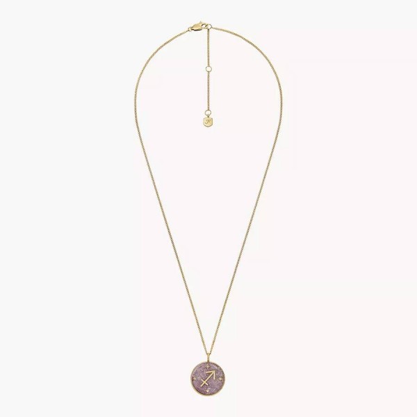 Дамско колие зодия Стрелец с аметист Fossil JF04846710