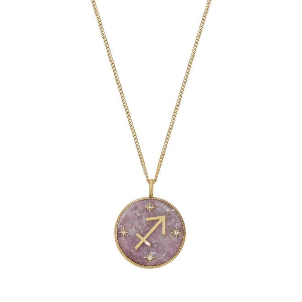Дамско колие зодия Стрелец с аметист Fossil JF04846710