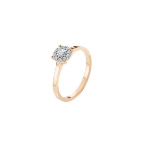 Дамски пръстен от розово злато с диаманти 0.15Ct и 0.15Ct Cara Diamanti K101-10017/1R(3.4)/14K