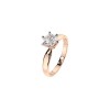 Дамски пръстен от розово злато с диамант 0.50Ct