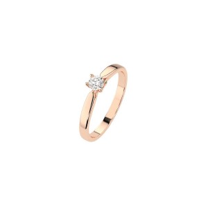 Дамски пръстен от розово злато с диамант 0.08Ct Cara Diamanti K101-10046R(2.7)/14K
