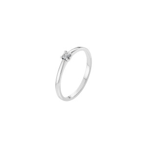 Дамски пръстен от бяло злато с диамант 0.10Ct Cara Diamanti K101-10117W(3.0)/14K