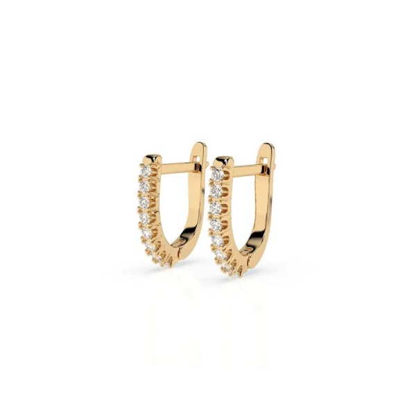 Златни дамски обеци с диаманти 0.32Ct Cara Diamanti K102-10044/2Y/14K