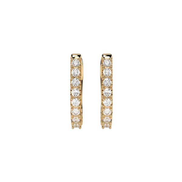 Златни дамски обеци с диаманти 0.32Ct Cara Diamanti K102-10044/2Y/14K