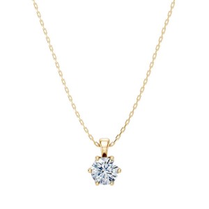 Златно дамско колие с диамант 0.30Ct Cara Diamanti K104-10004Y(4.2)/14K