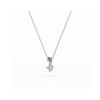 Дамско колие от бяло злато с диамант 0.08Ct Cara Diamanti K104-10014W(2.7)/14K