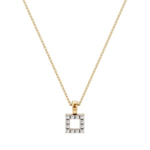 Златно дамско колие с диаманти 0.06Ct Cara Diamanti K104-10079Y/14K