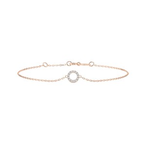 Дамска гривна от розово злато с диаманти 0.07Ct Cara Diamanti K105-10015R/14K