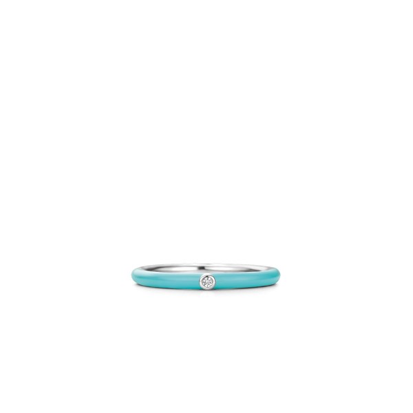 Дамски сребърен пръстен с тюркоаз Ti Sento 12225TQ