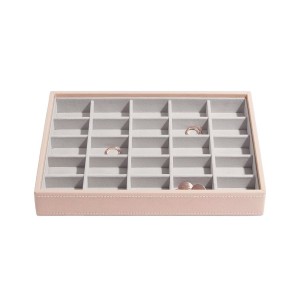 Кутия за бижута без капак с 25 секции Stackers Бела
