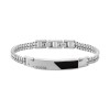 Мъжка гривна с оникс Fossil JF03928040