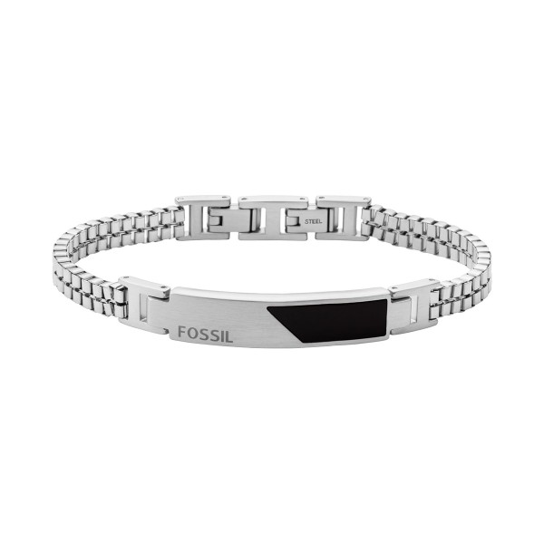 Мъжка гривна с оникс Fossil JF03928040