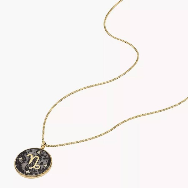 Дамско колие зодия Козирог с хематит Fossil JF04847710