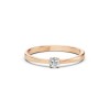 Дамски пръстен от розово злато с диамант 0.20Ct Cara Diamanti K101-10012/1R(3.7)/14K