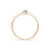 Дамски пръстен от розово злато с диамант 0.20Ct Cara Diamanti K101-10012/1R(3.7)/14K
