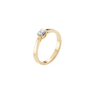 Златен дамски пръстен с диамант 0.35Ct Cara Diamanti K101-10012Y(4.5)