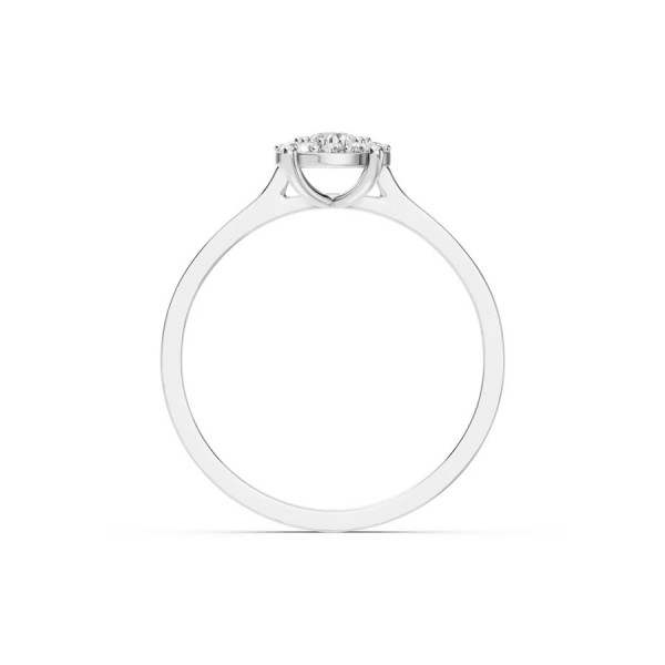 Дамски пръстен от бяло злато с диаманти 0.15Ct и 0.15Ct Cara Diamanti K101-10017/1W(3.4)/14K