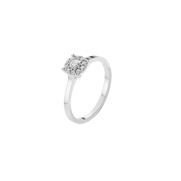 Дамски пръстен от бяло злато с диаманти 0.15Ct и 0.15Ct Cara Diamanti K101-10017/1W(3.4)/14K