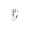 Дамски пръстен от бяло злато с диамант 0.30Ct