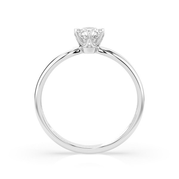 Дамски пръстен от бяло злато с диамант 0.30Ct