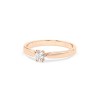 Дамски пръстен от розово злато с диамант 0.15Ct Cara Diamanti K101-10046R(3.4)/14K