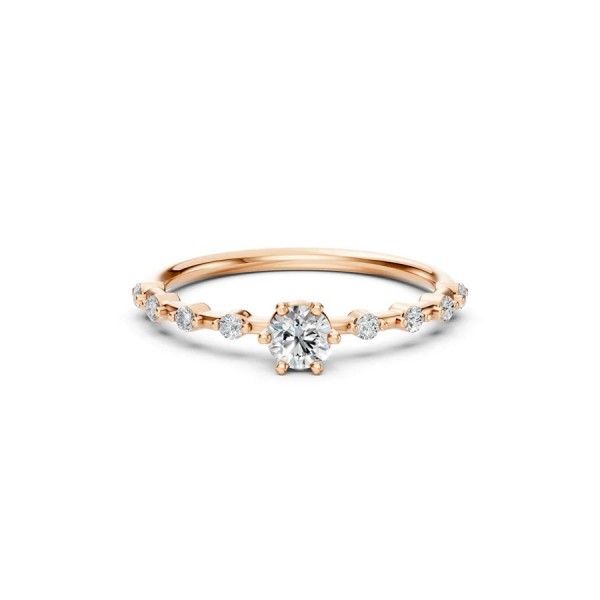 Дамски пръстен от розово злато с диаманти 0.30Ct и 0.16Ct Cara Diamanti K101-10144R(4.2)/14K